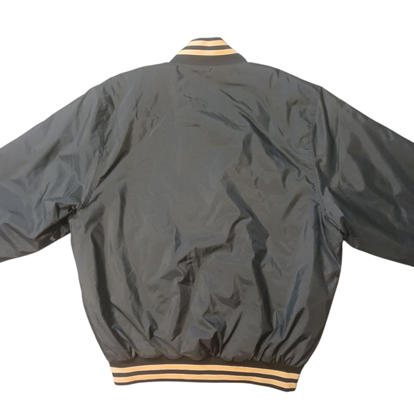 Vintage Satin Varsity Team Old English Bomber Jacket (M) - Picture 12 of 16
